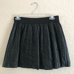 Material Girl Black Faux Leather Skirt
